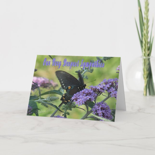 Butterfly Sympathy card (Front)