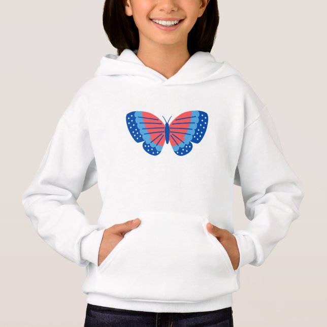 Butterfly T-Shirt Hoodie (Front)