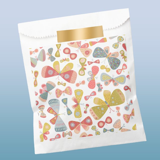 Butterfly Tango Favor Bag (Butterfly pattern fun favor bag)