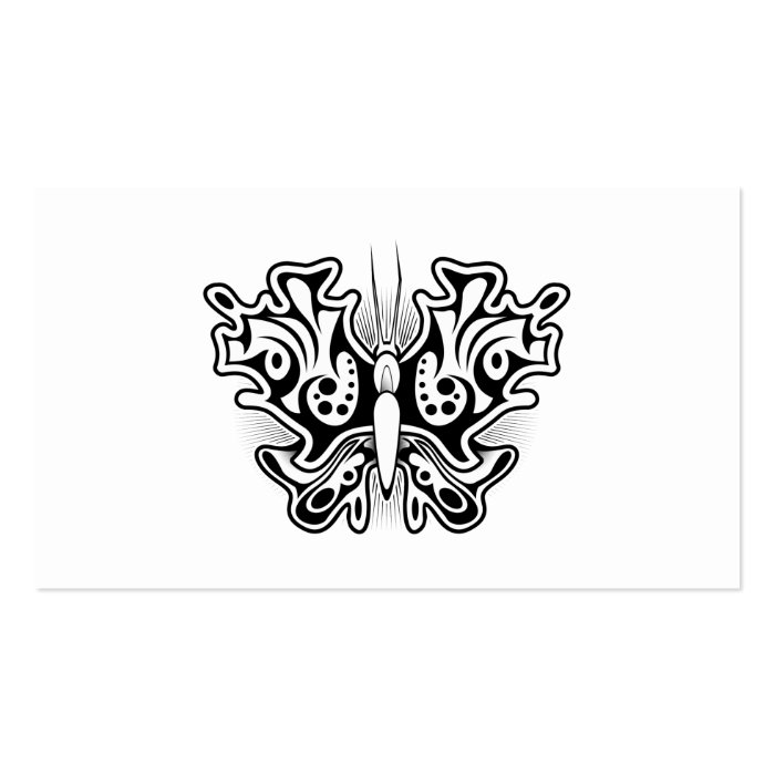 Butterfly Tattoo Black and White Business Cards
