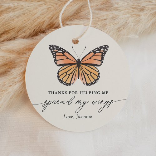 Butterfly Teacher Appreciation Favor Tags