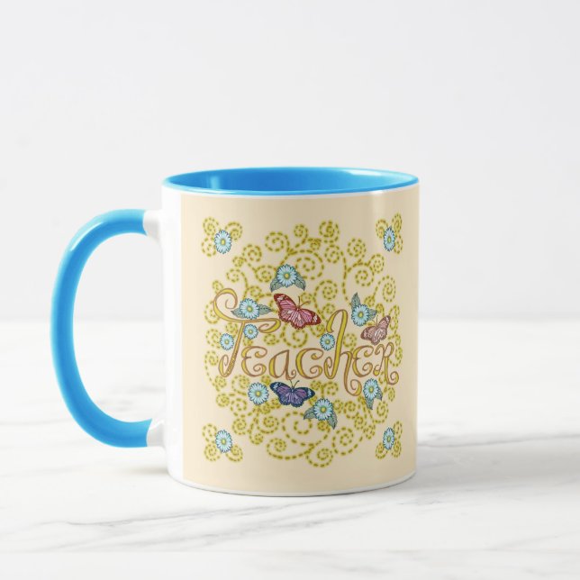 Butterfly Teacher mug (Left)