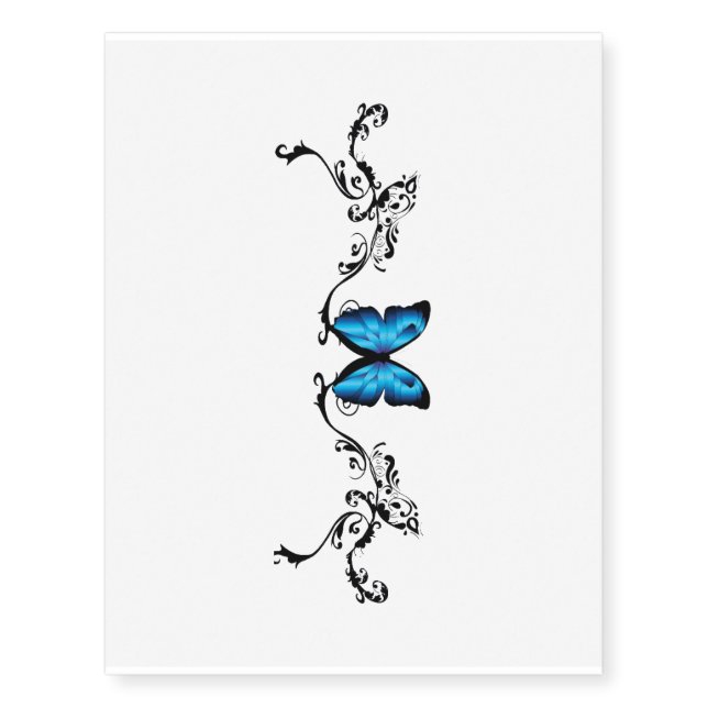 butterfly temporary tattoo lower back (Front)