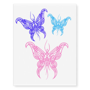 Butterfly temporary tattoos