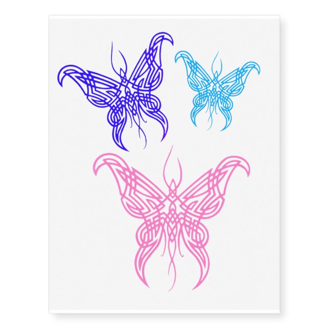 Butterfly temporary tattoos (Front)