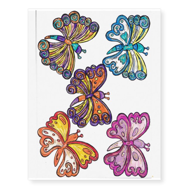 Butterfly Temporary Tattoos (Front)