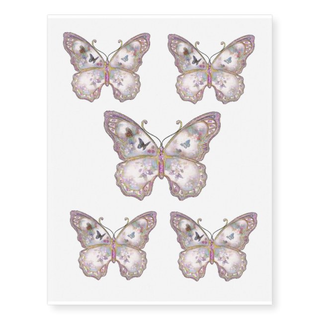 BUTTERFLY TEMPORARY TATTOO'S TATTOOS (Front)