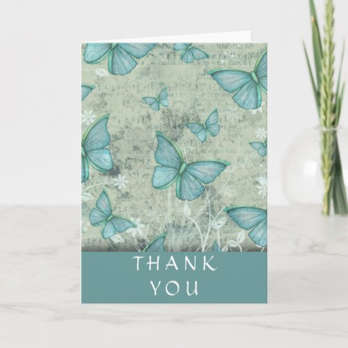 Butterfly Thank You Card