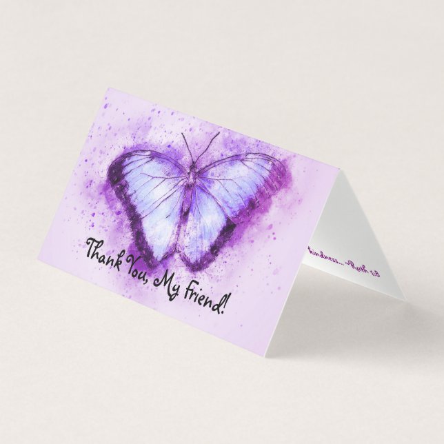 Butterfly Thank You Card (Front)