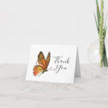 Butterfly Thank You card