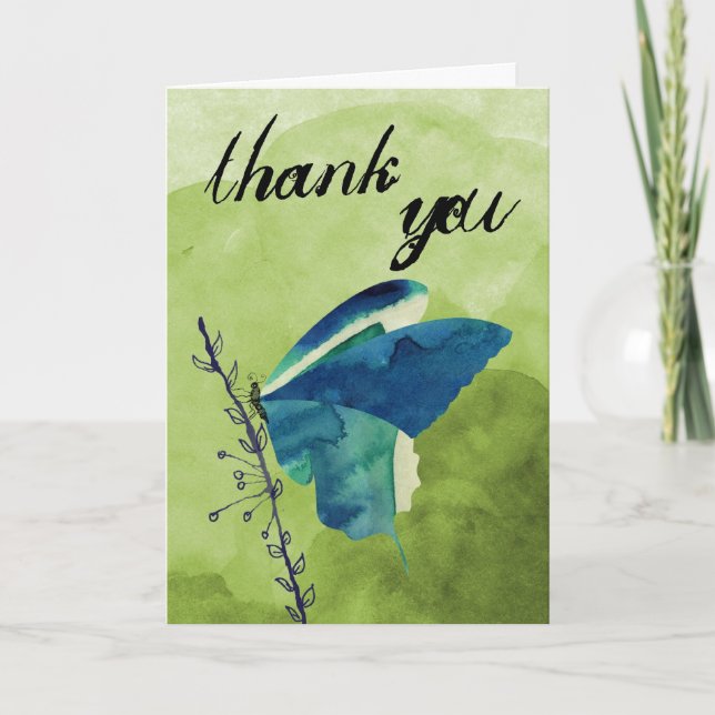 Butterfly thank you card (Front)