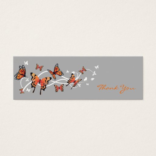 Customizable Butterfly Thank You Card Business Card