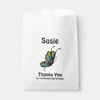 Butterfly Thank you Favor Bag