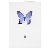 Butterfly Thank You Floral Wreath Butterflies (Back)