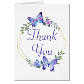 Butterfly Thank You Floral Wreath Butterflies (Front)