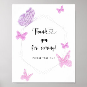 Butterfly \ Thank you for coming Poster