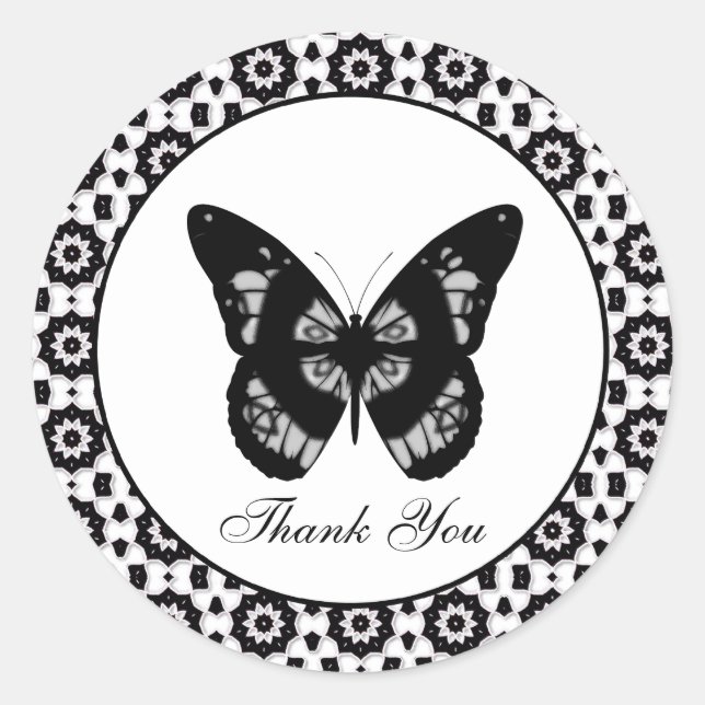 Butterfly: Thank You Sticker (Front)