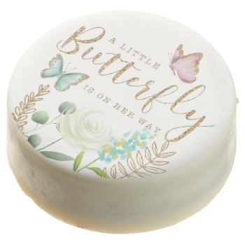 Butterfly Theme Baby Shower Flower Garden Chocolate Covered Oreo by NamiBear at Zazzle