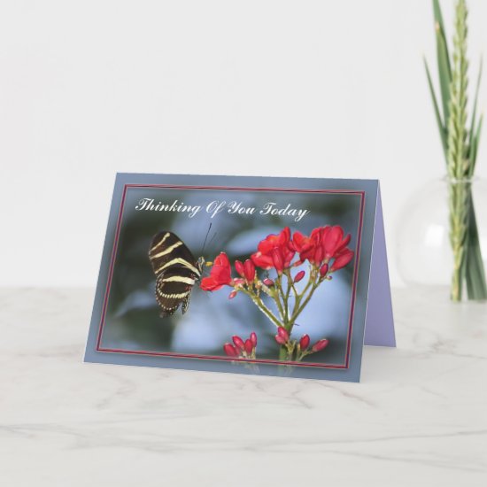 Butterfly Thinking Of You Card