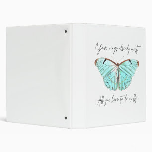 Butterfly Three-Ring Binder
