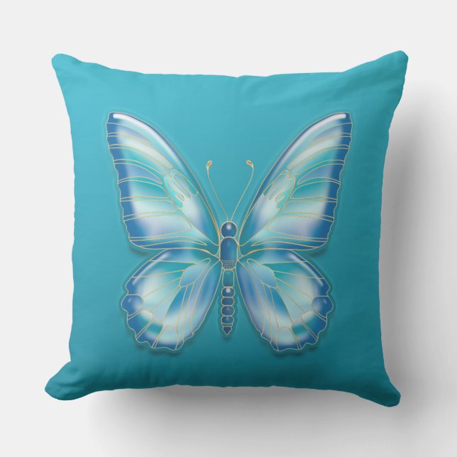 Butterfly Throw Pillow (Front)
