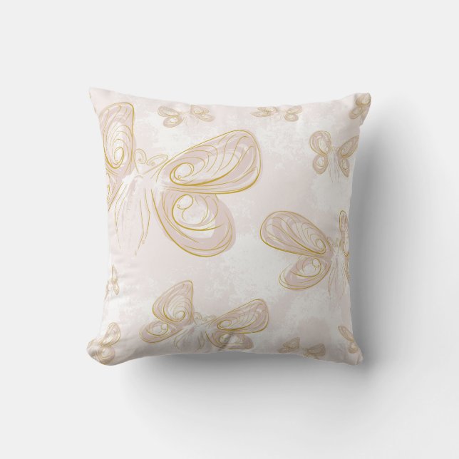 Butterfly Throw Pillow (Front)