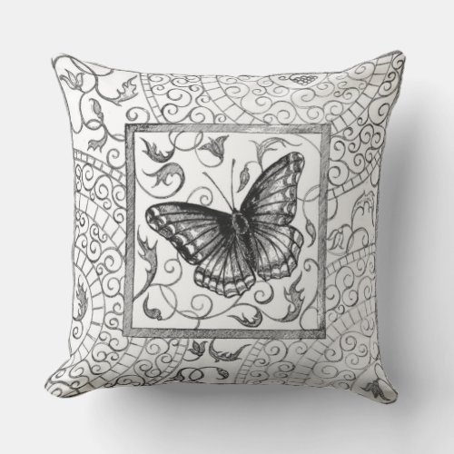 Butterfly Throw Pillow