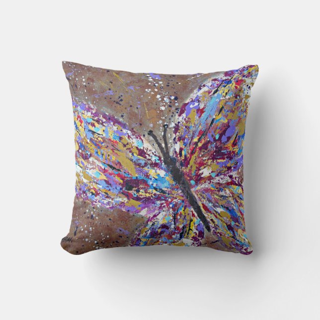 Butterfly throw pillow (Front)
