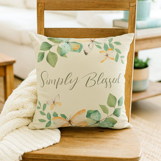 Butterfly Throw Pillow