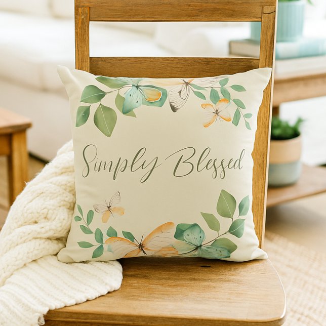 Butterfly Throw Pillow (Creator Uploaded)