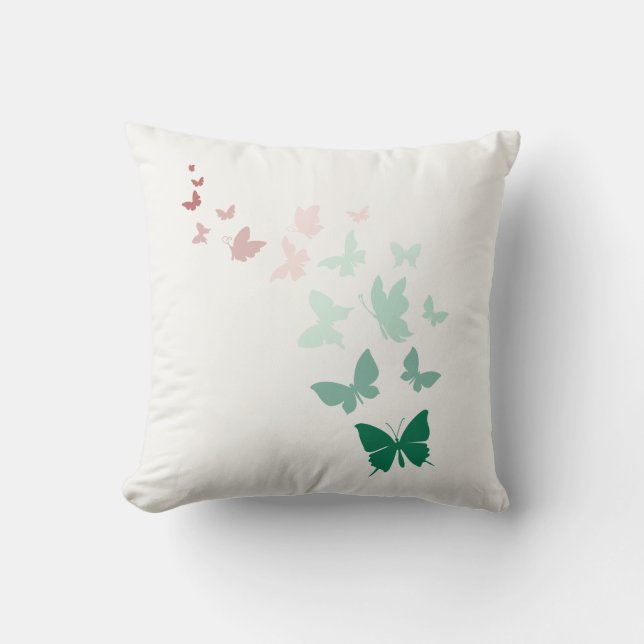 Butterfly Throw Pillow (Front)