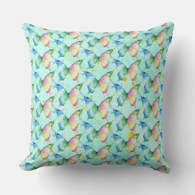 Butterfly Throw Pillow (Front)