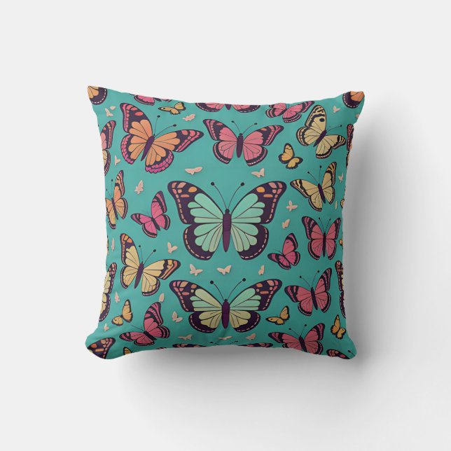 Butterfly Throw Pillow (Front)