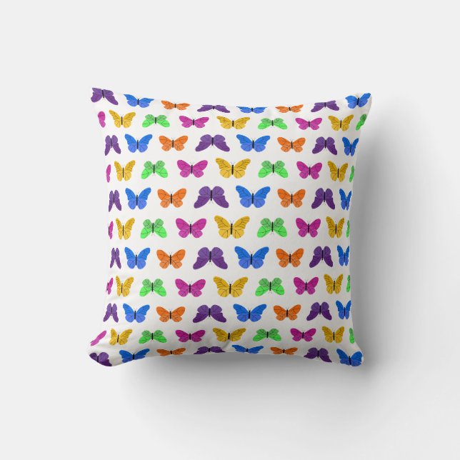 Butterfly Throw Pillow (Front)