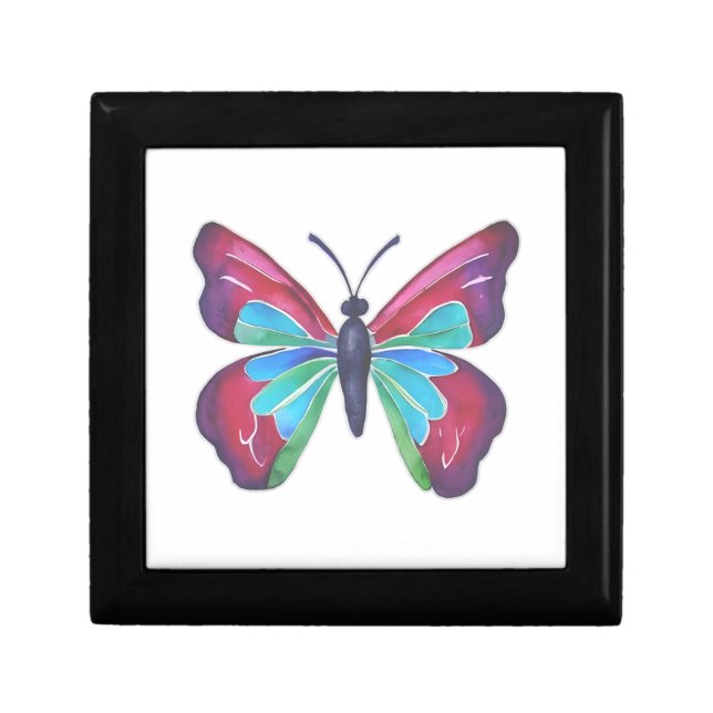 Butterfly Throw Pillow Gift Box (Front)