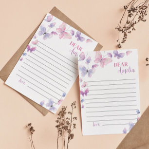 Butterfly Time Capsule Note Message Card