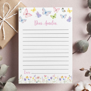 Butterfly Time Capsule Note Message Card