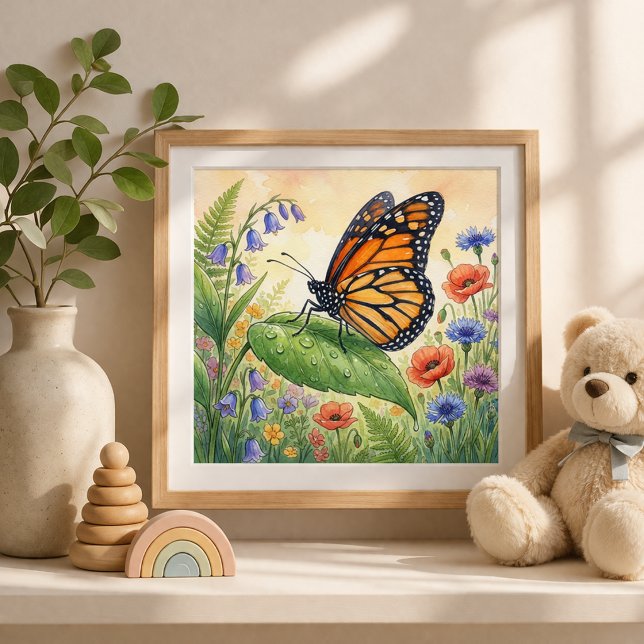 Butterfly Tiny Insects Nursery Poster (Creator Uploaded)