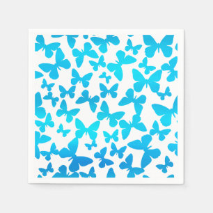 Butterfly Toss (Blue) Napkins