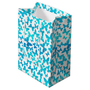 Butterfly Toss (Teal) Medium Gift Bag