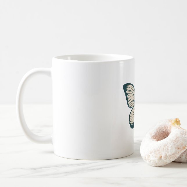 "Butterfly Touch" Coffee Mug (With Donut)