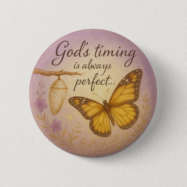 Butterfly Transformation - Button Design (Front)