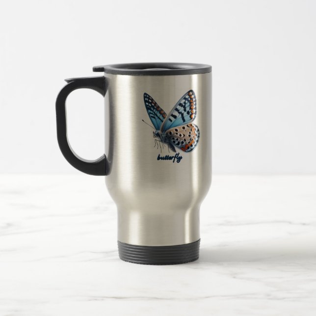 Butterfly  travel mug (Left)