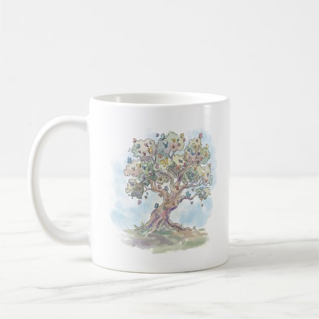 Butterfly Tree Coffee Mug (Left)