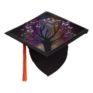 Butterfly Tree Graduation Cap Topper