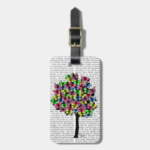 Butterfly Tree Luggage Tag
