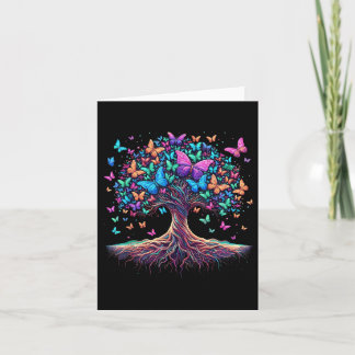 Butterfly Tree Nature  Card