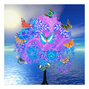 Butterfly Tree Photo Enlargement Print