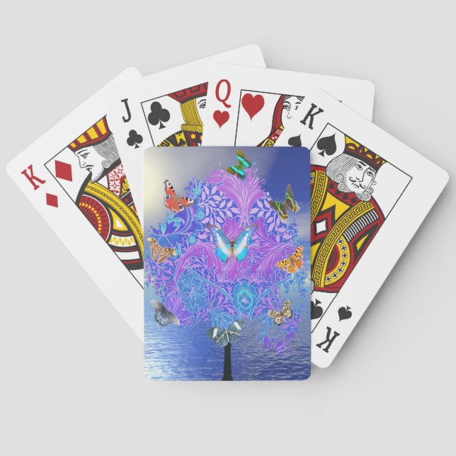 Butterfly Tree Poker Cards (Back)