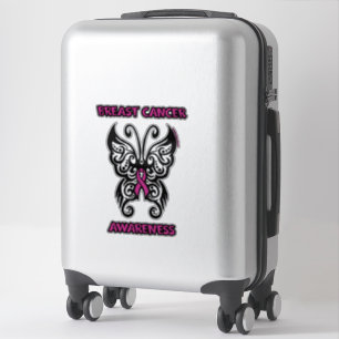 Butterfly/Tribal...Breast Cancer Sticker